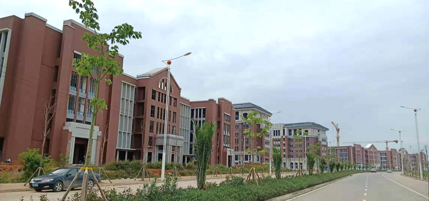 專業廣西真石漆施工廠家！醫科大武鳴校區施工效果實拍七