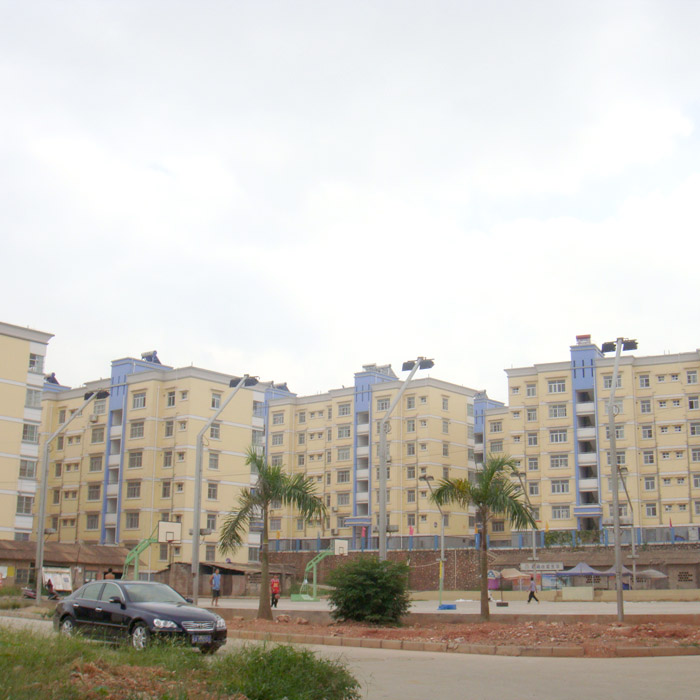 南寧水電工程局職工住宅樓采用外墻涂料裝飾系統(tǒng)