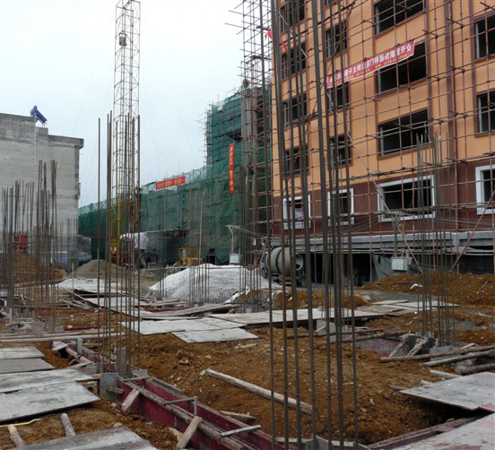 羅城縣茗宇苑小區采用外墻涂料裝飾系統