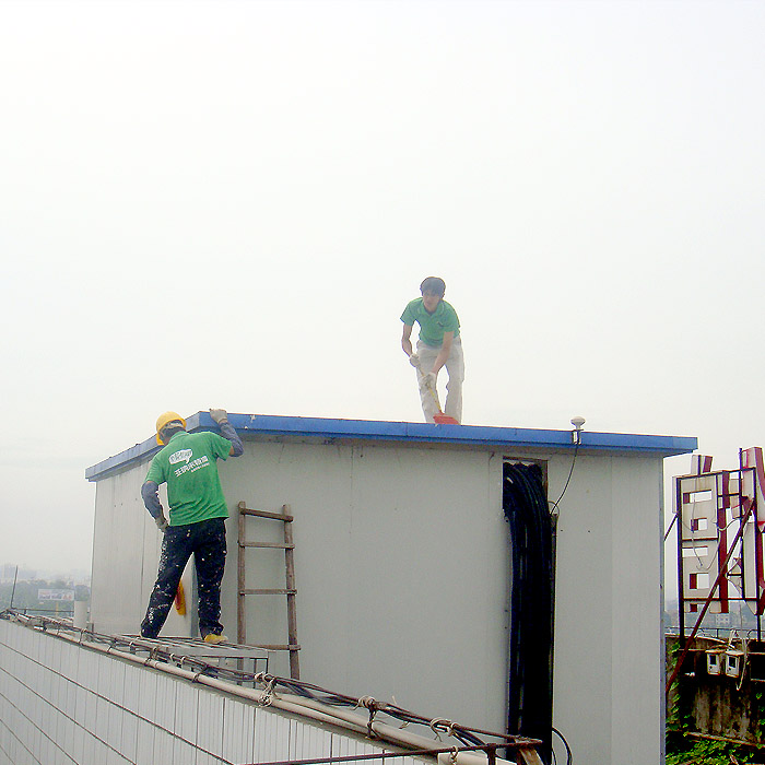 廣西中國移動聯通機站外墻節能改造采用外墻反射隔熱涂料